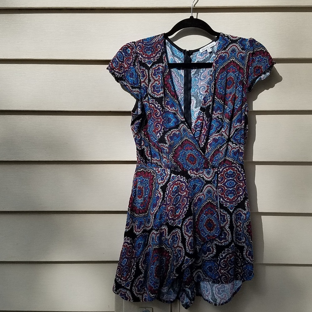 Charlotte Russe Paisley romper size med